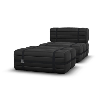 Haybale Lounge Chair with Footstool