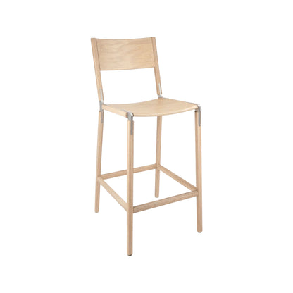 Backed Bar Stool — Stanyan — Wood
