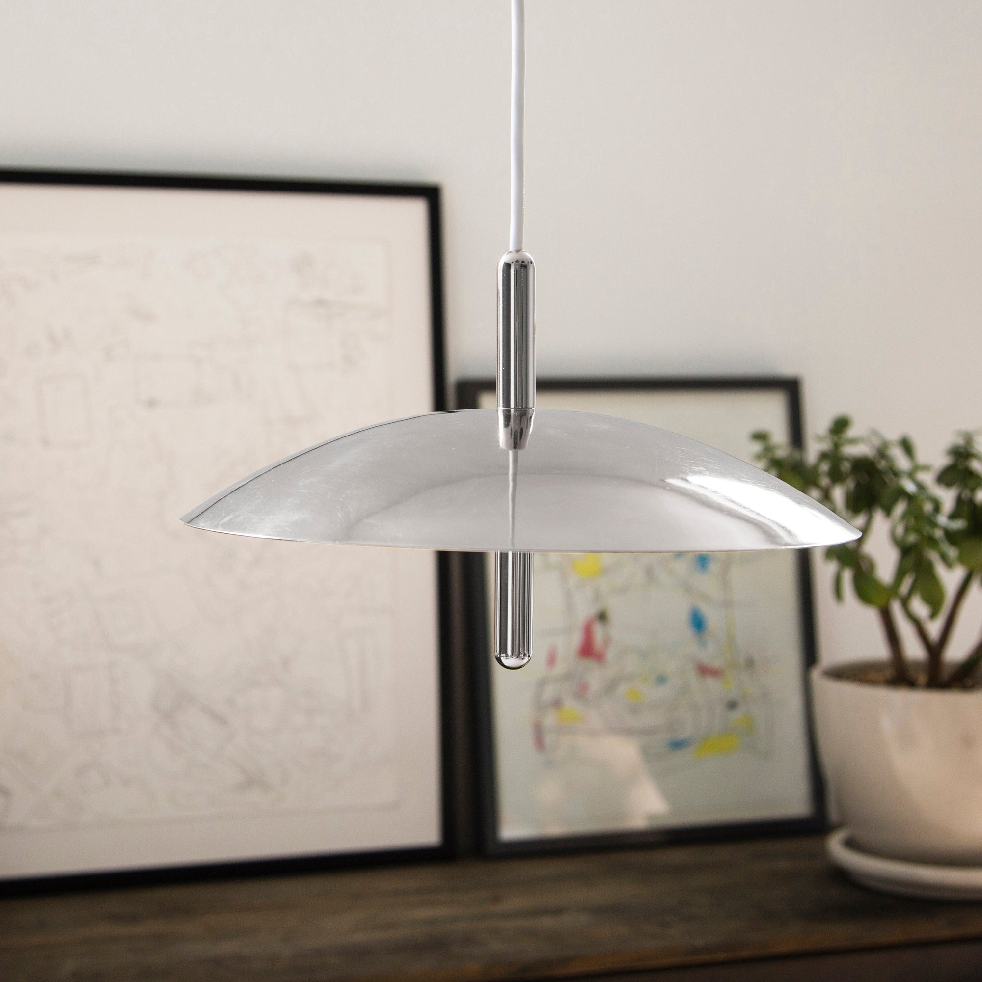 Signal Pendant Light — Black & Brass