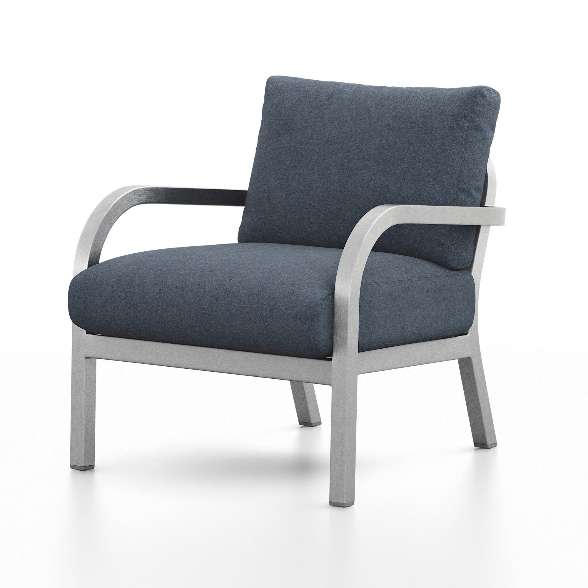 Navy Lounge Armchair