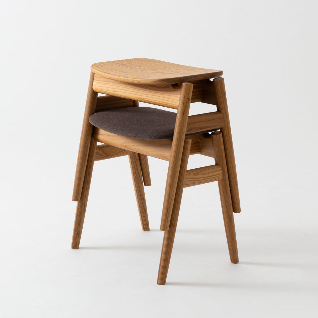 Kasane Stool — Wood Seat