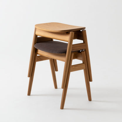 Kasane Stool — Wood Seat