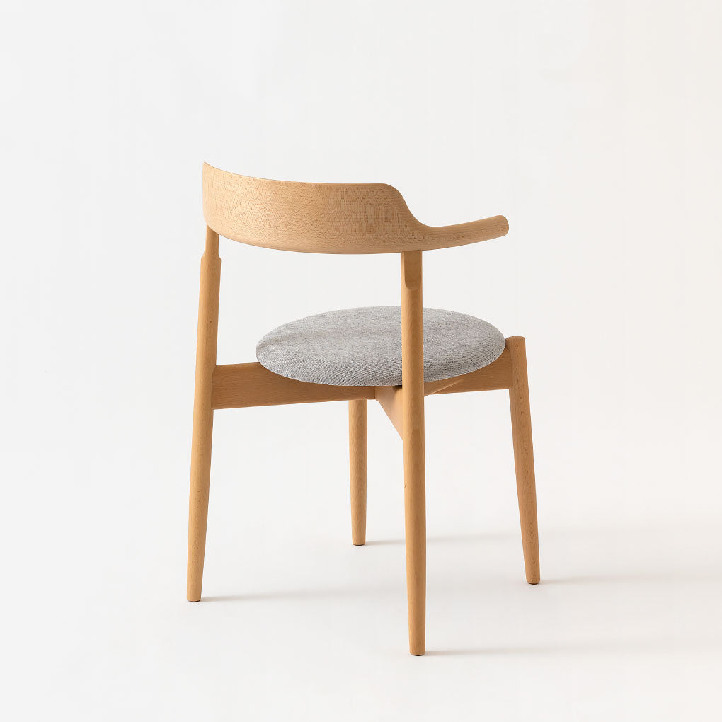 Tsubura Semi Armchair — Upholstered Seat