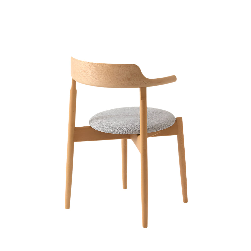 Tsubura Semi Armchair — Upholstered Seat