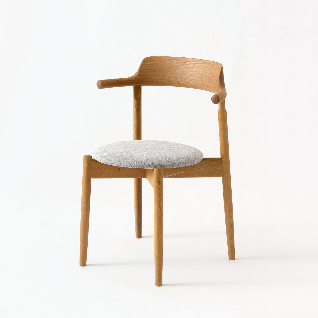 Tsubura Semi Armchair — Upholstered Seat