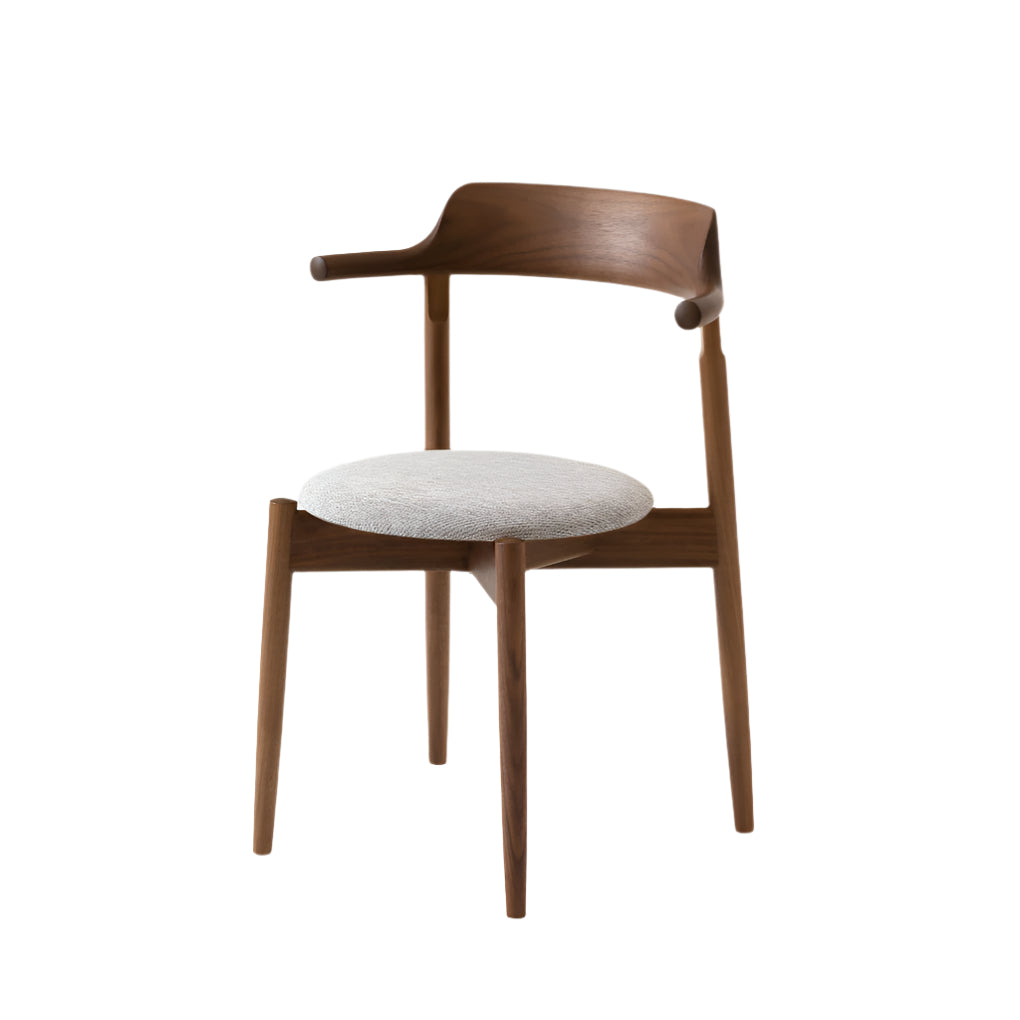 Tsubura Semi Armchair — Upholstered Seat