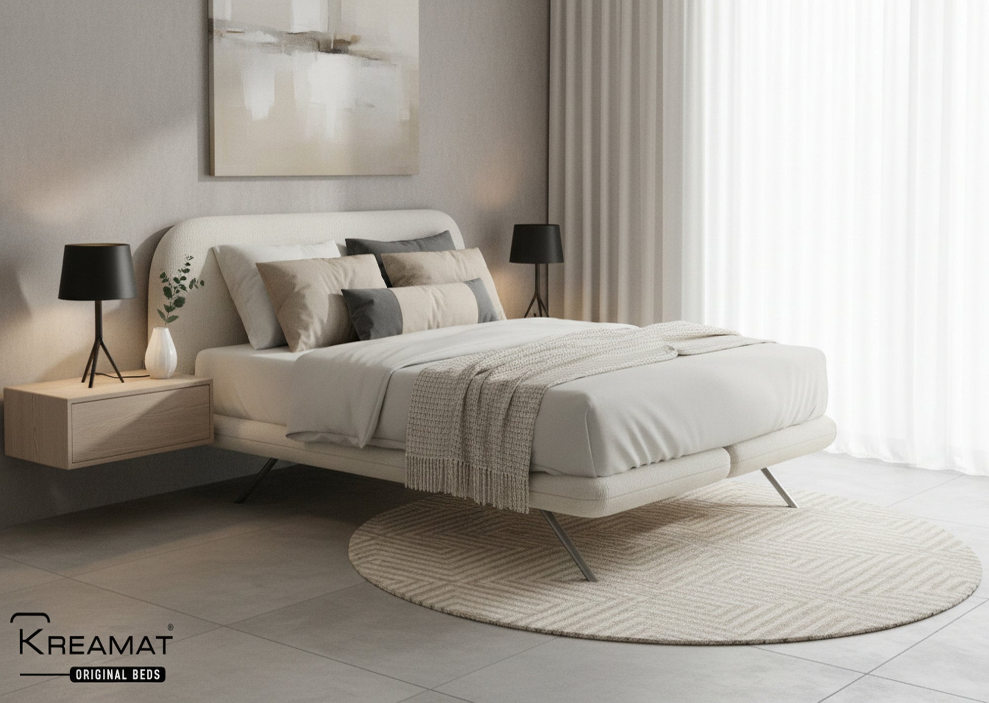 Organic Headboard + Box Spring