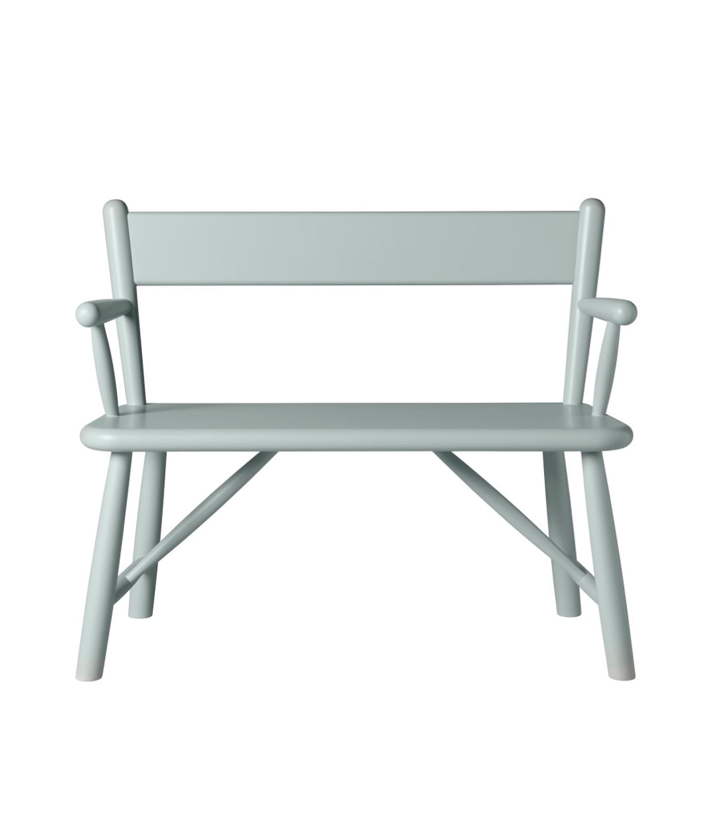 P11 Children's Bench — Blue Grey Painted Beech
