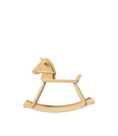 P12 Children Rocking Horse — Lacquered Beech — Nature