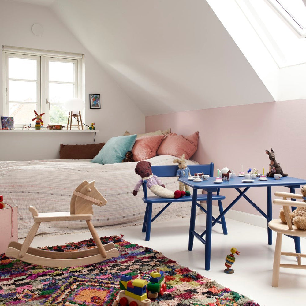 P12 Children Rocking Horse — Lacquered Beech — Nature