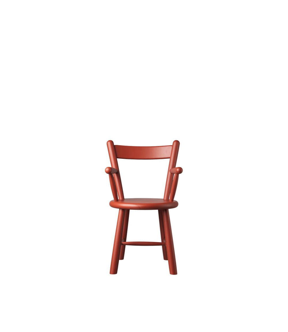P9 Children's Chair — Red Painted Beech