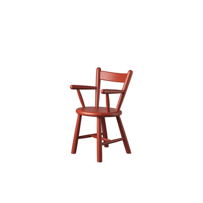 P9 Children's Chair — Red Painted Beech