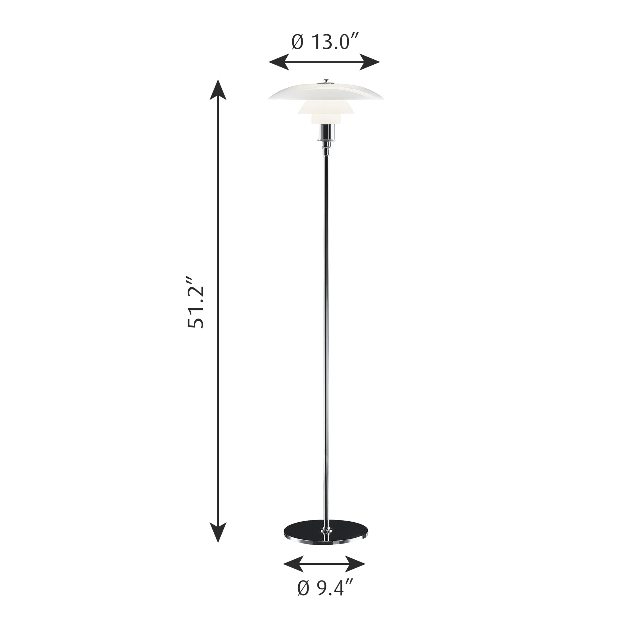 PH 3 ½ — 2 ½ Floor Lamp
