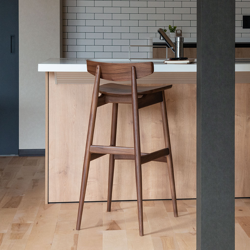 Contract Counter Chair — Wood Seat