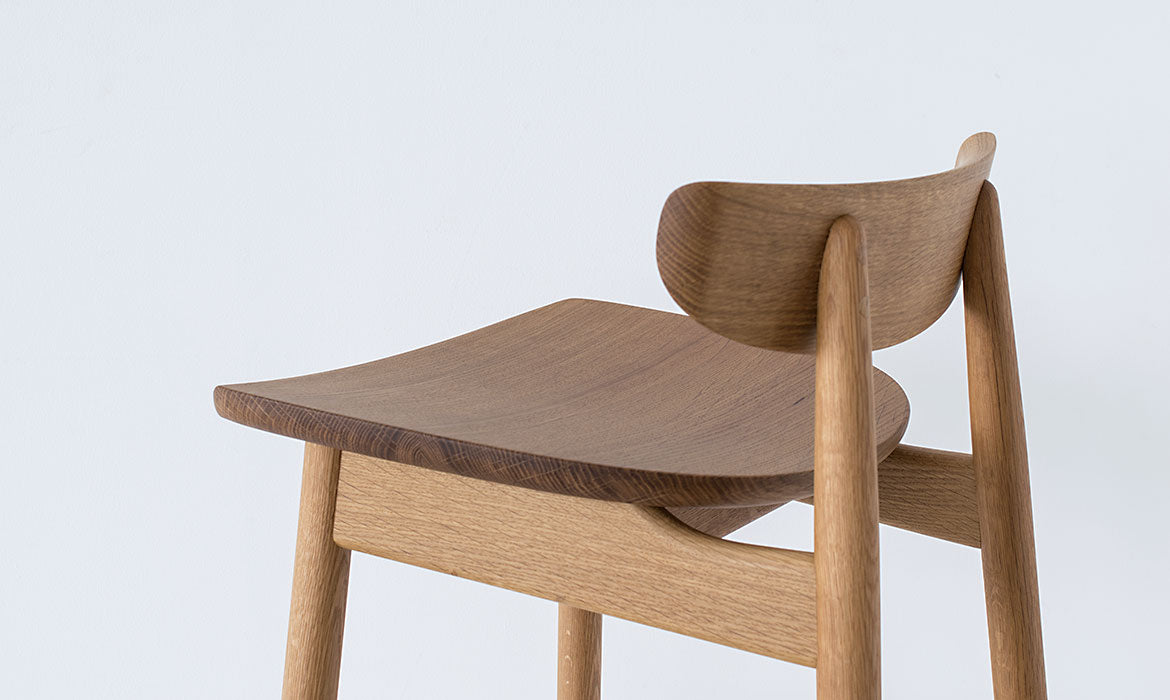 Contract Counter Chair — Wood Seat