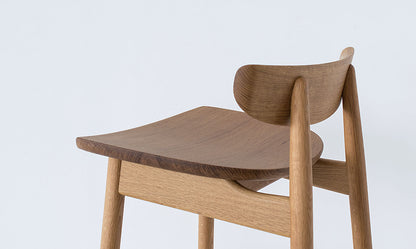 Contract Counter Chair — Wood Seat