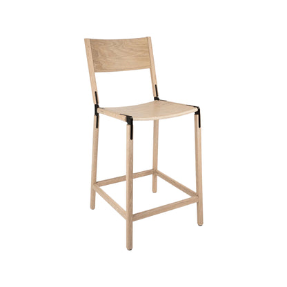 Backed Counter Stool — Linden — Wood