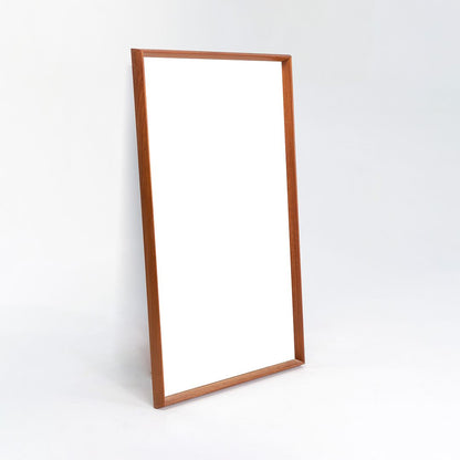 Teak Rectangular Wall Mirror by Pedersen & Hansen for Viby J.