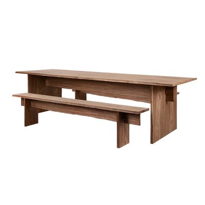 Bookmatch Table and Bench