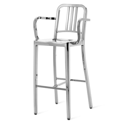 1006 Navy Bar and Counter Stool with Arms