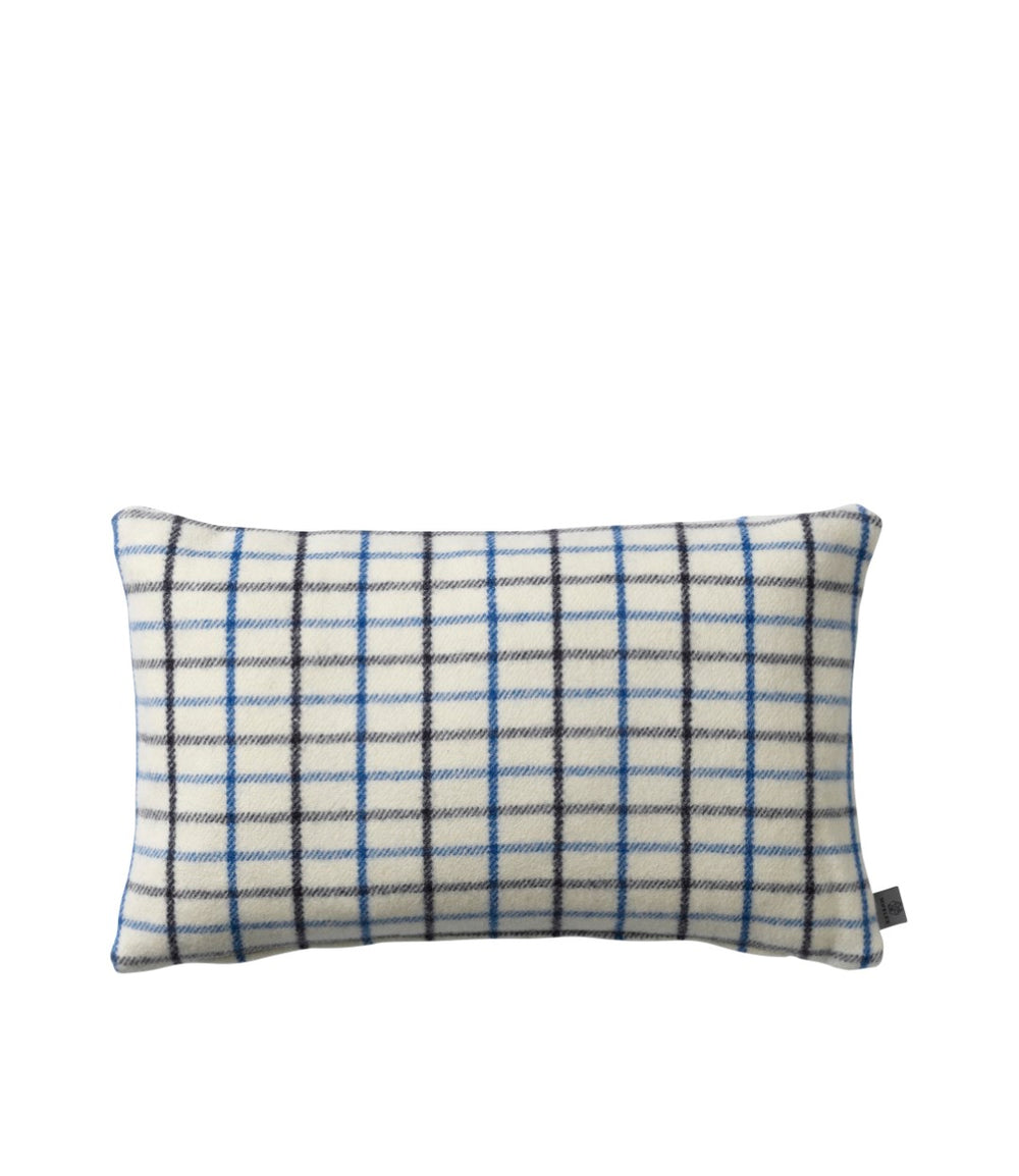 R16 Slotsholmen Rectangle Cushion — Blue Wool
