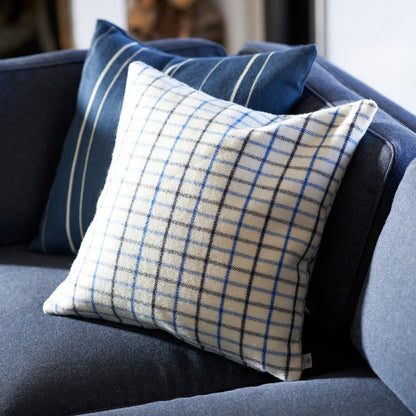 R16 Slotsholmen Square Cushion — Blue Wool