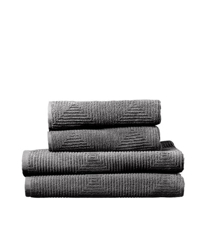 R33 Kirkeby Towel Set — Granite Grey