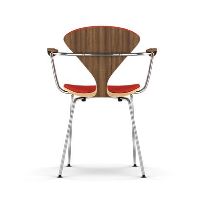Cherner Metal Armchair with Seat and Back Pads