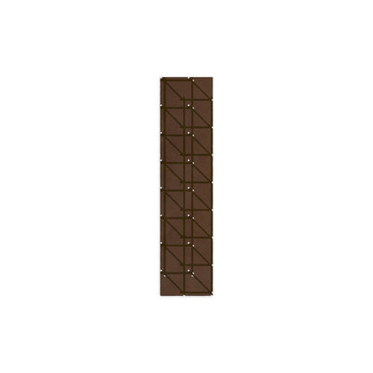 RG-01 Rug by Christian Borger, Coffee, 2½'×10', top-down view