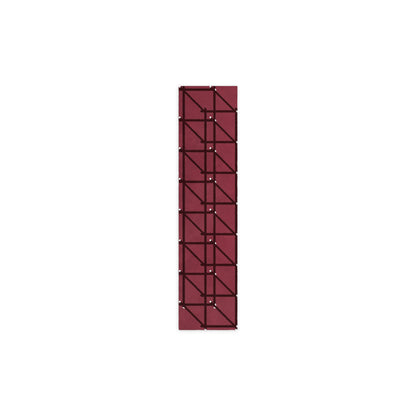 RG-01 Rug by Christian Borger, Wine, 2½'×10', top-down view