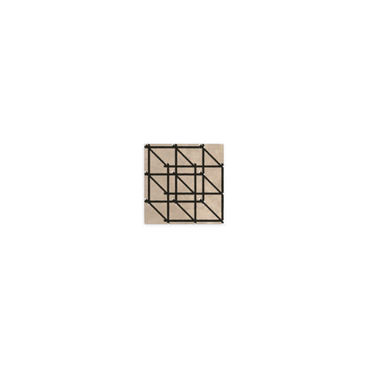 RG-01 Rug by Christian Borger, Beige, 4×4, top-down view