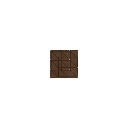 RG-01 Rug by Christian Borger, Coffee, 4×4, top-down view