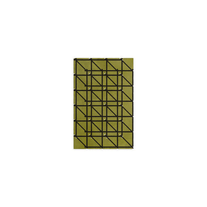 RG-01 Rug by Christian Borger, Olive, 5×8, top-down view