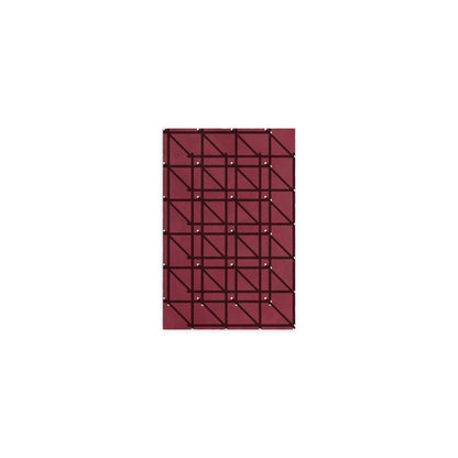 RG-01 Rug by Christian Borger, Wine, 5×8, top-down view