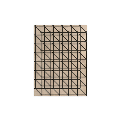 RG-01 Rug by Christian Borger, Beige, 8×10, top-down view