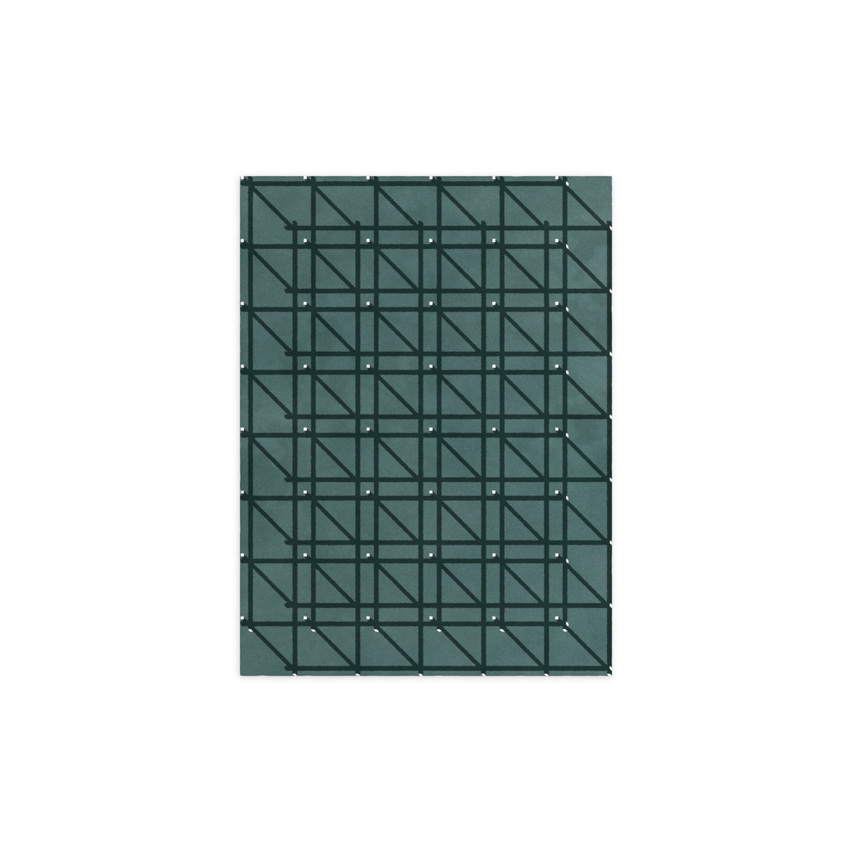 RG-01 Rug by Christian Borger, Celadon, 8×10, top-down view