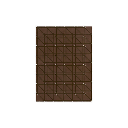RG-01 Rug by Christian Borger, Coffee, 8×10, top-down view