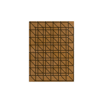 RG-01 Rug by Christian Borger, Golden, 8×10, top-down view