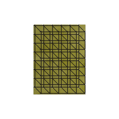 RG-01 Rug by Christian Borger, Olive, 8×10, top-down view