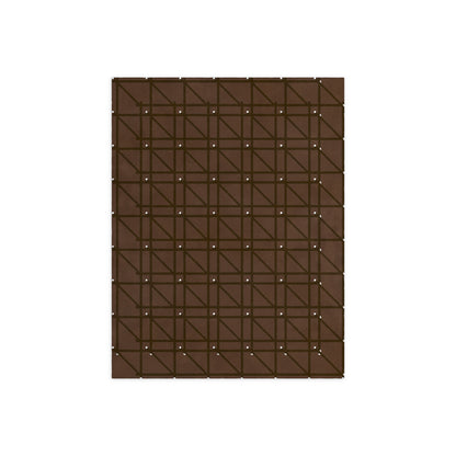 RG-01 Rug by Christian Borger, Coffee, 9×12, top-down view