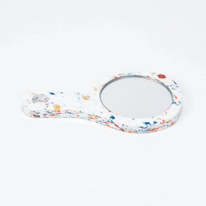 Flat Plastic Hand Mirror