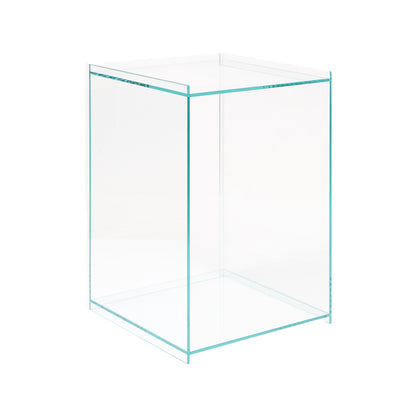 Rivet Box Table — Glass