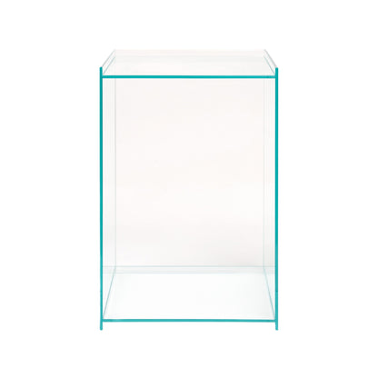 Rivet Box Table — Glass