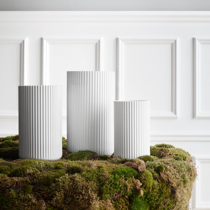 Lyngby Porcelaen Vase — White