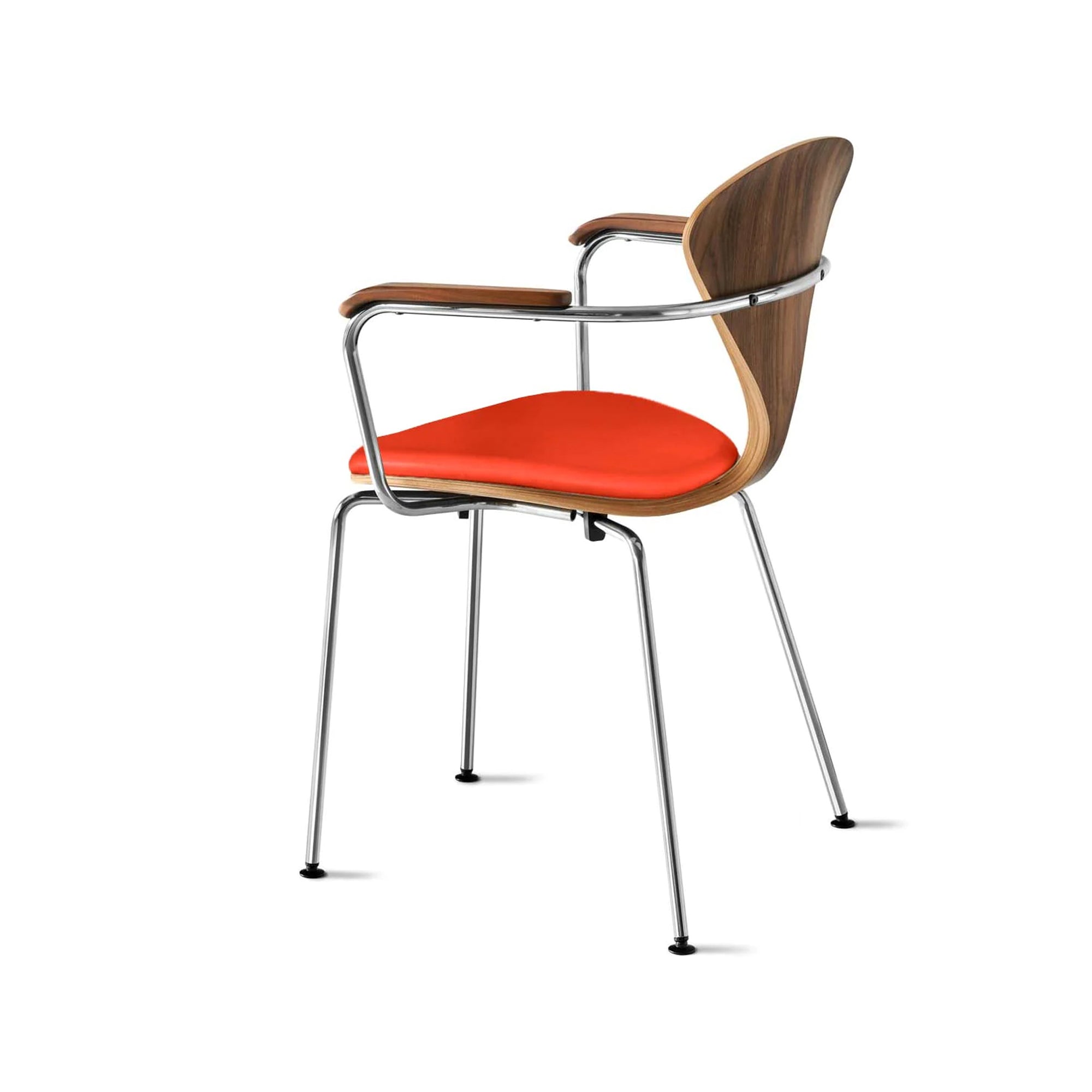 Cherner Metal Armchair with Seat Pad