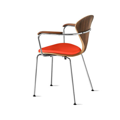 Cherner Metal Armchair with Seat Pad