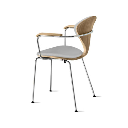 Cherner Metal Armchair with Seat and Back Pads