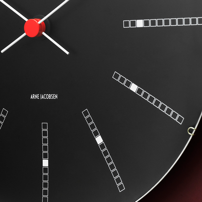 Arne Jacobsen Bankers Wall Clock — Large Black