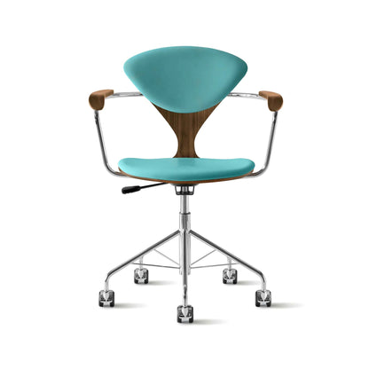 Cherner Swivel Base Armchair with Seat and Back Pads