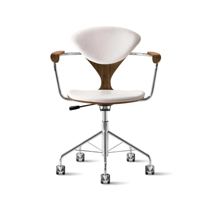 Cherner Swivel Base Armchair with Seat and Back Pads